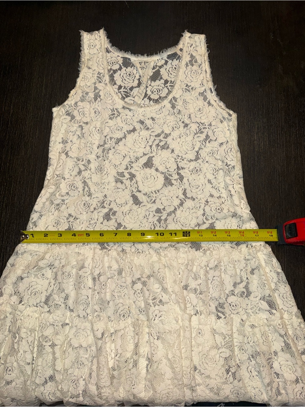 Free People White Lace Mini Dress - Picture 6 of 8